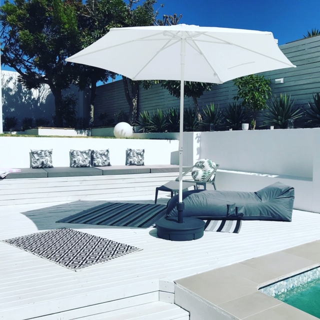 Pool and umbrella
